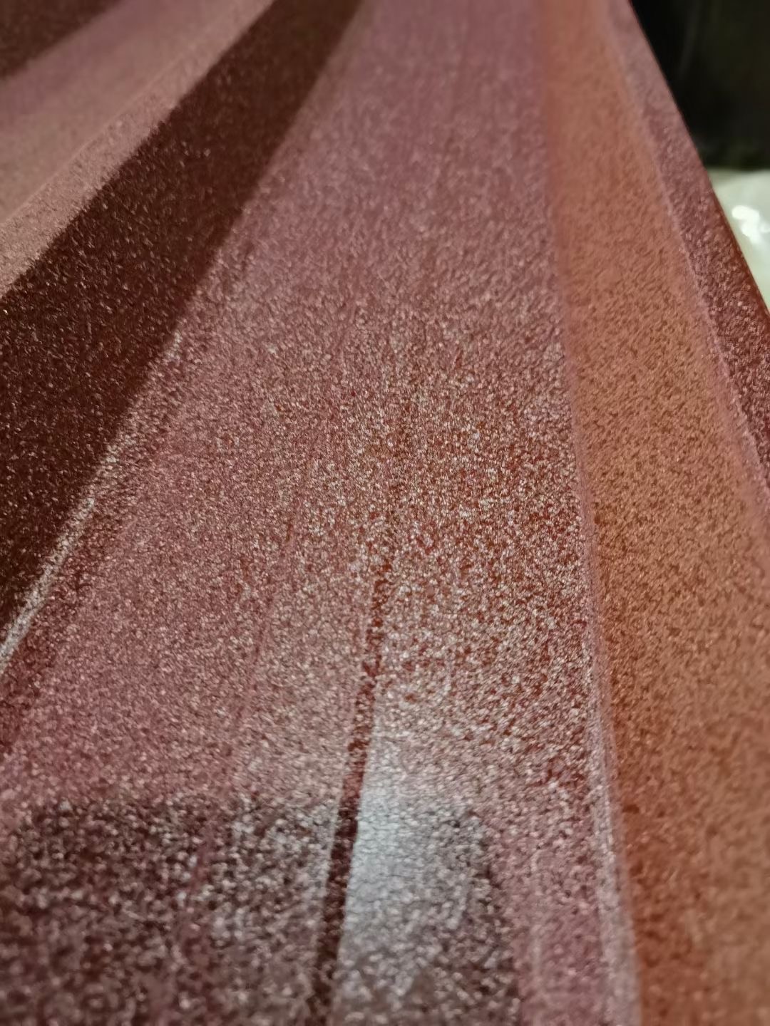 Trapezoidal Cladding Texture Z275=G90 Super SMP 40 Years Pre-Painted Galvanized Red Color Textured ...