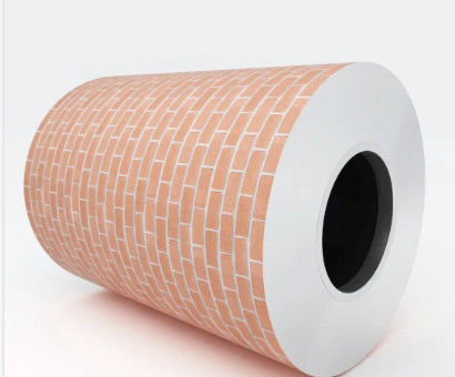 DX51D PPGI Brick Pattern Color Coated Steel Coil For Building