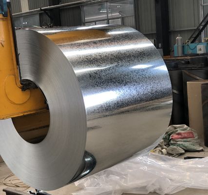 Z40 0.4mm 1250mm Big Bright Spangle Hot Dip Galvanised Steel GI Coils For Rolling Door and Floor Deck DX51D