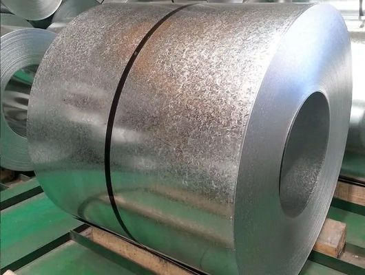 Regular Bright Spangle Galvanized Steel Sheet In Coils Zinc 90g Chromated DX51D S280GD