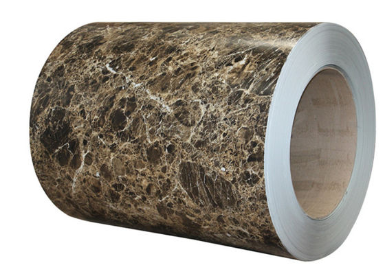 3003 H24 Aluminium Marbling Coil 0.80*1200 PVDF Colorful ALUMINUM Wall Cladding Customized Pattern 50 Years Warrant