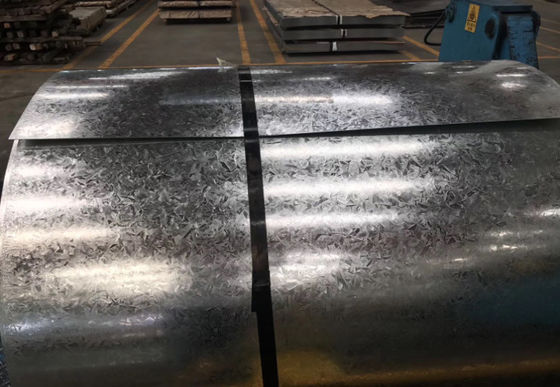 Big Spangle Galvanised Steel Coil Roll 1200mm For C Beam Keel Frame