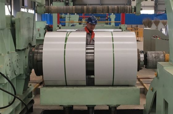 RAL9003 White Galvalume Steel Strips Slitted Coil Regular Modified Polyester Paint