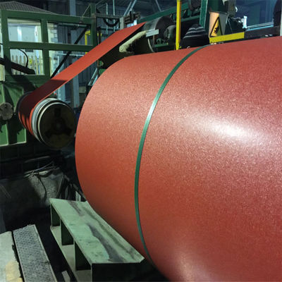 Pre-Painte Matt Colour Coated Textured Steel Coils Z220 Galvanized Base Metal 20 years warranty Beckers Polyester