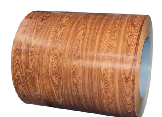3003H24 H26 Aluminium Coil PVDF Printech Wood Grain Color Coil 50-Year Warranty 1.2mm Color Coated Coil