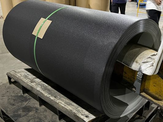 Black Matt Steel 40 Years Quality 1250mm HDP PVDF Matt Textured Steel Coil Painted Galvanized Steel Metal Roof