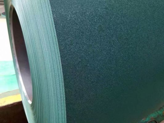 RAL6020 0.50*1040 PPGL AZ165 HDP PVDF 30 Years Matt Textured Steel Coil Beckers Painted Galvanized Steel Metal Roof