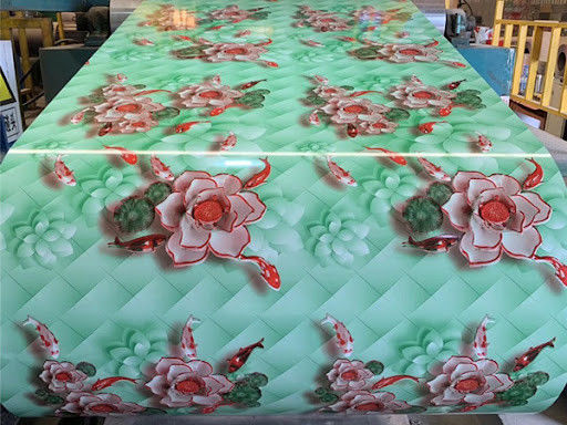 Polyester(PE) Color Coated Prepainted Galvanized PPGI Steel Coil 0.28*600mm Printech Color Coated Coil JIS G3302; EN1014