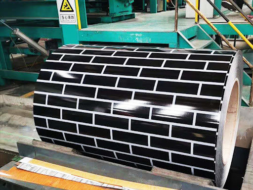Stone Grain Printech Color Coil 3003H24 Aluminium Coil PVDF Wood Grain 50-Year Warranty Color Coated Coil